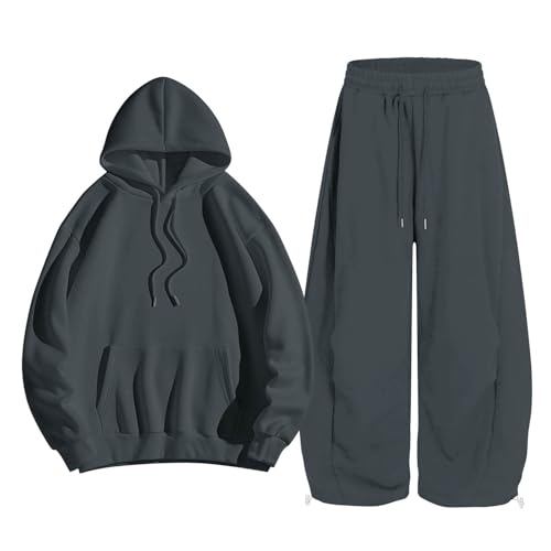 Conjunto de dos piezas para mujer con sudadera con capucha y pantalones cómodos 2