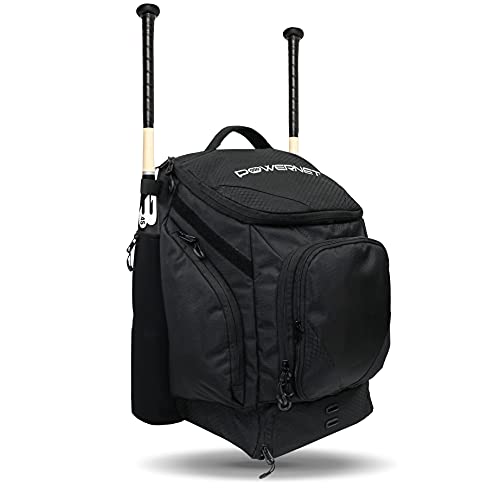 PowerNet Surge Backpack Equipment Bag | Baseball Softball Bat Carrier | Cleat Compartment