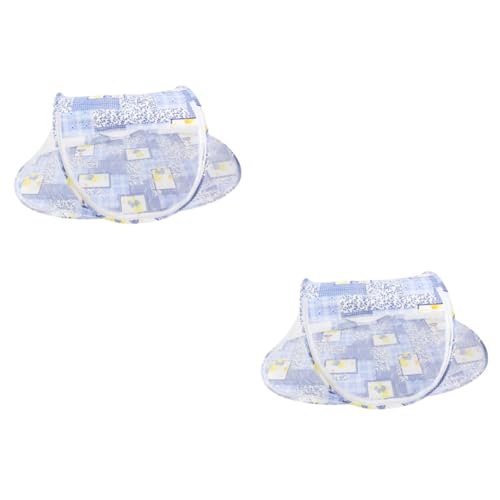 Toyvian 2 Pçs Berço Dobrável Rede De Berço De Bebê Dobrável Rede De Cama De Bebê Cortina Rede De Cri