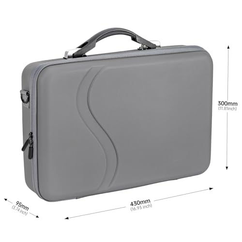 Image of RS 5 Carrying Case for DJI Ronin RS 5 Accessories, Portable PU Leather Protective Hard Shell Storage Case Travel Shoulder Bag for DJI Ronin RS 5 Combo Gimbal Stabilizer, Waterproof and Shockproof
