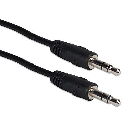 Cable Estéreo QVS 3.5mm Macho a Macho 7.62 m Negro miniatura 1