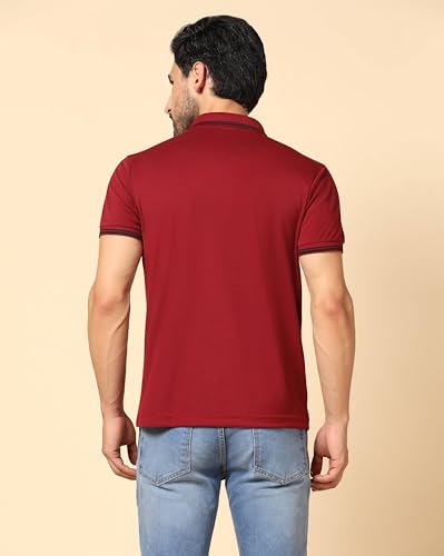 Image of INKKR Men's Solid Polo Collared Neck Stylish T-Shirt Combo