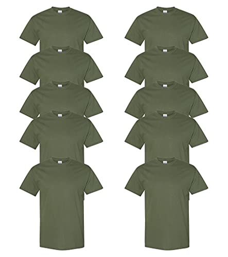 T-shirt homme XL Gildan G5000 lot de 10 vêtements confortables pour le quotidien