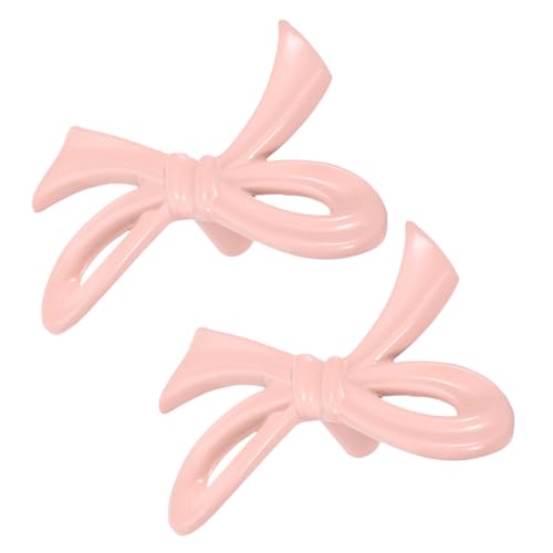 FOYTOKI Tiradores de Muebles Rosa Claro en Metal 2 Piezas Diseño de Lazo para Cajones, Armarios y Zapateros Uso Diario en Hogar y Oficina