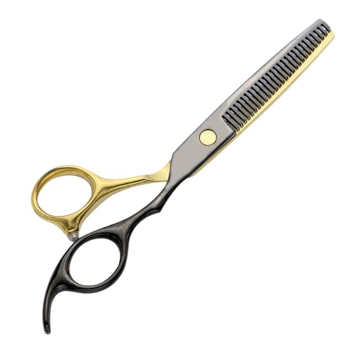 1 Pieza Tijeras Peluqueria Tijeras Entresacar Profesional Barbero Cortar el Pelo 6” Acero Inoxidable Tijeras de Adelgazamiento Peluquería Esculpir para Niños Hombres Mujeres y Salones