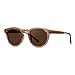 Round Polarized Sunglasses for Women - Retro Classic UV400 Protection for Driving & Everyday Wear (Light Crystal Brown/Brown Lens)