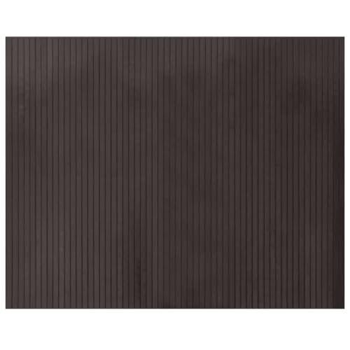 vidaXL Tapis rectangulaire Marron foncé 80x100 cm Bambou, Tapis de Salon, Tapis rectangulaire, Tapis Moderne, Tapis de Chambre à Coucher