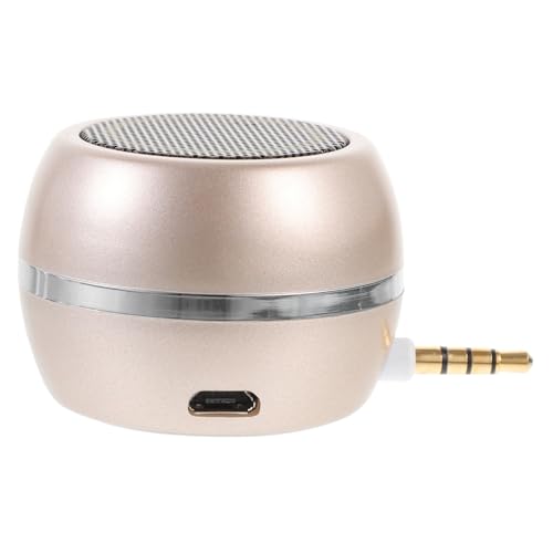 Angoily Wired Speaker with Aux Input USB Rechargeable Portable Loudspeaker for Desktop Use Compact Design for Easy Carrying and High Performance Sound