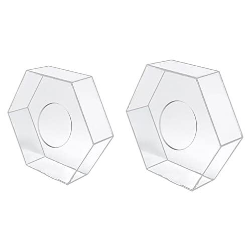 Acrylic Fillable Cake Stand, Clear Cake Stand Acrylic Cake Stand Cake Tier, Decorative Cake Display Stand, Hexagon Cake Display Stand, Decorative Centerpiece For Wedding Birthday #TOP7