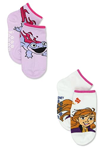 Disney Frozen 2 Anna Elsa Toddler Girls 6 Pack Socks with Grippers4
