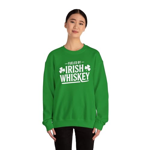 St. Patrick's Day Sweatshirt | Fueled by Irish Whiskey | Funny Irish Drinking Crewneck | Festive St. Paddy’s Sweatshirt3