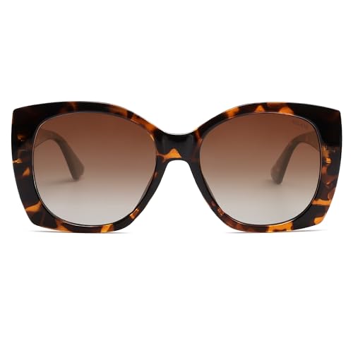 SOJOS Trendy Polarized Round Oversized Sunglasses Womens Square Women Sun Glasses SJ23403
