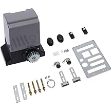 Automatic Sliding Gate Opener Door Operator Driveway Motor with 2 Remote Controls Electric Rolling Driveway Slide Gate Motor for Sliding Gate 550W Gate Opener