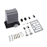 Schiebetorantrieb Elektrischer 750W Schiebetor Torantrieb Komplett-Set 1800KG w/ 6m Zahnstange Fernbedienung Schiebetorantrieb 1800KG Toröffner Komplett-Set Schiebetor Motor