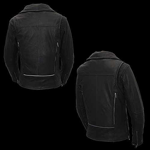 Image of Milwaukee Leather Women's Classic Premium Leather Motorcycle MC Style Riding Jacket