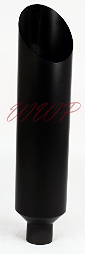 Stainless Flat Black Miter Cut Smoker Exhaust Stack 4