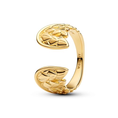 Bague Thor Wings Marvel anti-ternissement en or 14k anneau durable