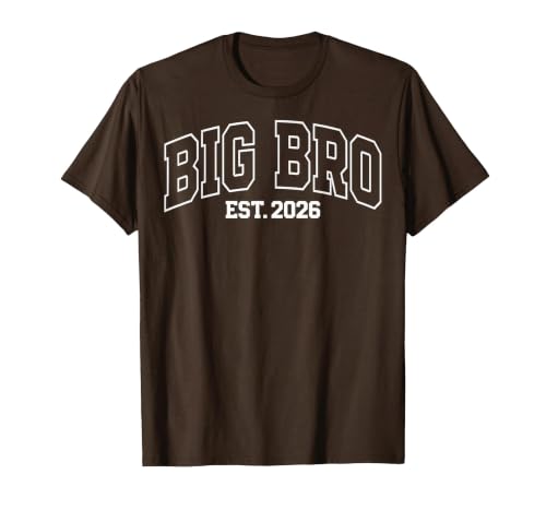Big Bro Est 2026 New Big Brother Announcement T-Shirt, Men, Brown, Small