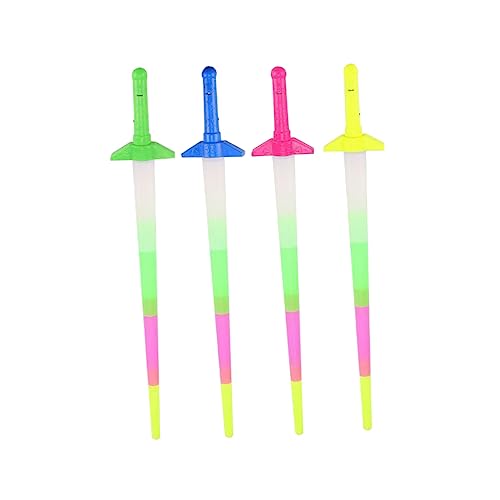 SUPVOX Bâtons Lumineux De Concert pour Fans De Musique, Grand Format, 4 Pièces, Plastique Lumineux, Accessoires De Performance, Usage en Festivals, Concerts Et Fêtes Nocturnes