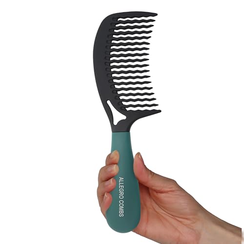 Peine Allegro para cabello rizado con dientes anchos y ondas miniatura 1
