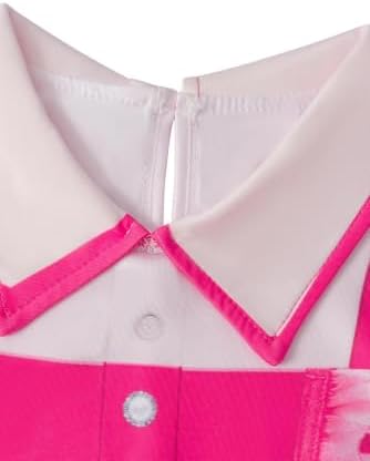 Cekalue Princess Pink Dress Cosplay Halloween Costume Outfit - 4