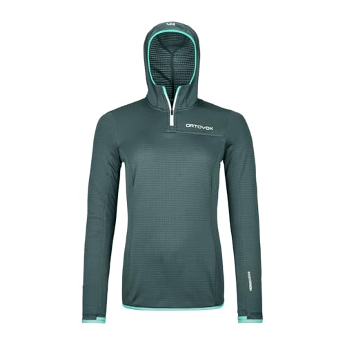 ORTOVOX Fleece Light Grid Zn Hoody W pour vos bivouacs et sessions d'escalade en altitude