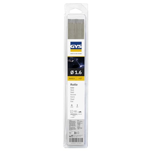 GYS Rutile 084315 Électrodes type GY38, diamètre 1,6 mm, lot de 17 pièces