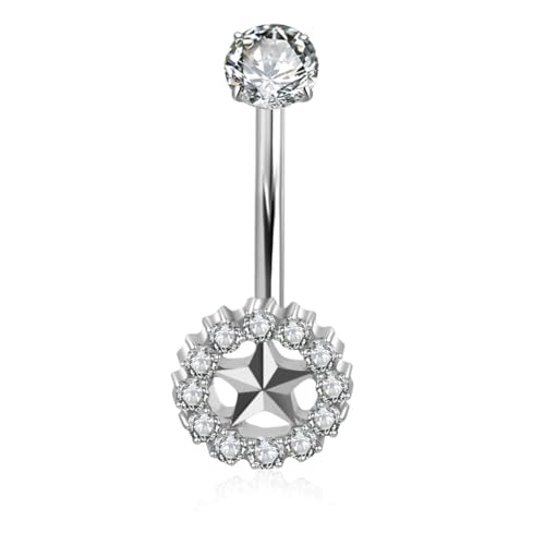Titanium Belly Button Ring 14G