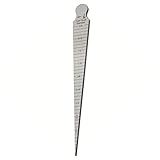 GZTIGWELD 1-15mm 1/32-5/8 Stainless Taper Welding Gauge Test Ulnar Welder Inspection Inch & Metric