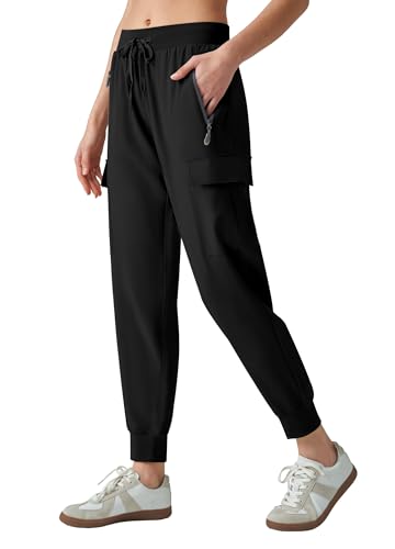 Women's Cargo Joggers Lightweight Quick Dry Hiking Pants3