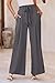 PRETTYGARDEN Women's Wide Leg Work Pants Business Casual High Waisted Loose Palazzo Trouser Summer Clothes (Dark Grey,Medium)