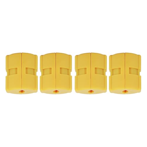 Akozon Herramienta Universal Magnética de Ahorro de Gasolina y para Vehículos, Herramienta de Energía para Todos los Coches, Motocicletas, Camiones, Barcos, ABS Amarillo, Juego (Vendo Cuatro)