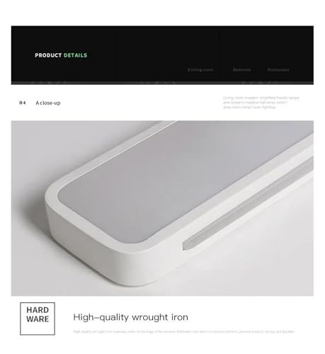 Plafonnier moderne à LED blanc pour l'éclairage de votre chambre - 6