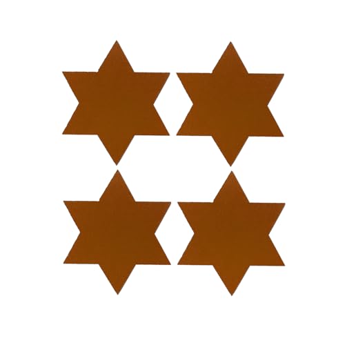 Oblique Unique Filzuntersetzer Sterne 10 cm 4er Pack - Getränke...