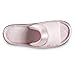 isotoner Women's Soft Microterry Wider Width Slide Slippers, with Satin Trim and Comfort Footbed, Peony, 8.5-9 Wide