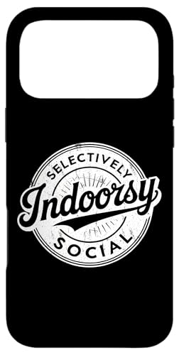 Indoorsy Selectively Social �r���e�[�W ���Љ�I �����I �X�}�z�P�[�X iPhone 17 Pro Max �p