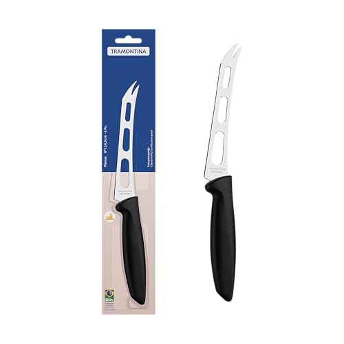 Tramontina Cuchillo de Cocina para Queso, Color Negro, Acero Inoxidable, Plenus 15 cm Tramontina Cuchillo de Cocina para Queso, Color Negro, Acero Inoxidable, Plenus 15 cm