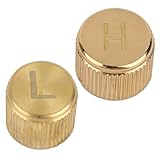 Penitue 2pcs Car AC Valve Caps for R134a System, Brass High & Low Pressure Service Port Caps Leakproof Covers Truck Car Accessories for Subaru & Most Vehicles