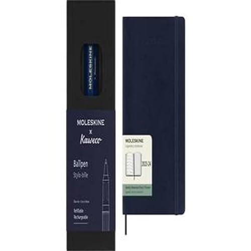 Stylo rechargeable Moleskine x Kaweco bleu : libérez votre créativité sur le papier