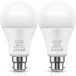 LOHAS-LED B22 LED Bulbs 150W Equivalent, 17W LED Bayonet Light, Cool White 6000K, Super Bright 1600Lm, Non-Dimmable, Energy Saving Light Bulbs, 2 Pack