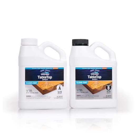 TotalBoat Table Top Epoxy Resin 2 Quart Kit - Crystal Clear Coating and Casting Resin for Bar Tops, Table Tops, Wood, Concrete, Epoxy Art & Crafts