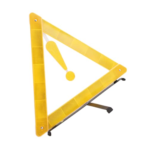 Señal reflectante triangular plegable para auto miniatura 1
