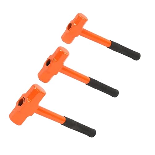 MIUYTRN Marteau octogonal résistant aux chocs, outils à main, marteau de fissuration, marteau de traîneau for le travail de démolition et de fissuration, brise les cristaux cuicui(2P Octagon Hammer)