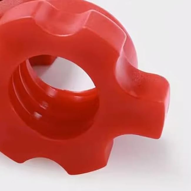 Topyond 2PCS Dumbbell Screw Nut, Red Spinlock Collar Screws, Anti Slip, Stable, and Easy to Operate Dumbbell Accessories for for Fitness Dumbbell Weight