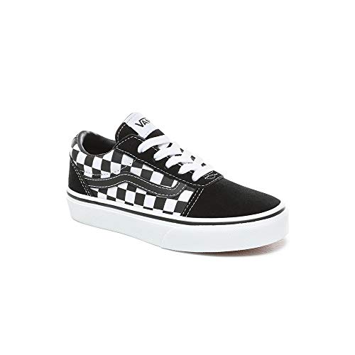 Vans Ward Suede/canvas, Unisex-Kinder Sneakers, Schwarz ((Checker) Black/True White Pvj)