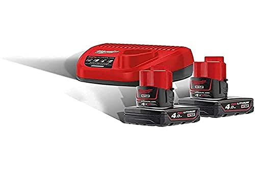 Milwaukee Kit NRG M12 REDLITHIUM-ION 4.0Ah - M12NRG-402 Rouge Cover