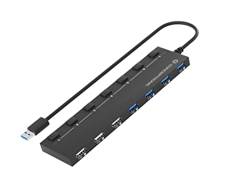 HUB USB 2.0/3.0 CONCEPTRONIC HUBBIES09 4 PUERTOS 3.0 3 PUERTOS 2.0 CON INTERRUPTORES