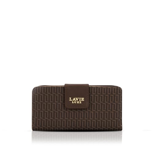 Image of Lavie Luxe Women's Mono Mia25 Bifold Zip Wallet |Gift For Ladies