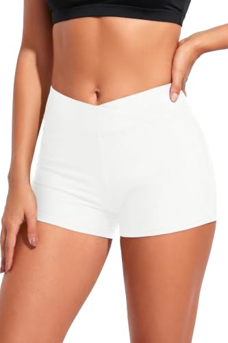 Image of Womens V Cross Swim Shorts Tummy Control Bottoms (Available in Plus)