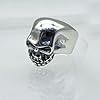 Biker Ring 925 Sterling Silver CHUNKY Heavy Skeleton Skull Rings for Men, Skull Gothic Punk Biker Ring Size: R T W U Y Z Z+2 (Z+2) #3